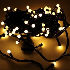 100 Χριστουγεννιάτικα Λαμπάκια Led Μπίλιες