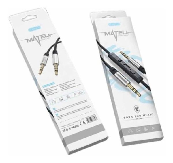 Καλώδιο Επέκτασης Ήχου 3.5mm jack σε 3.5mm jack Αρσενικό Λευκό 1.5m
